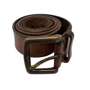 Men's American Eagle Brown Genuine Leather Belt Y2K